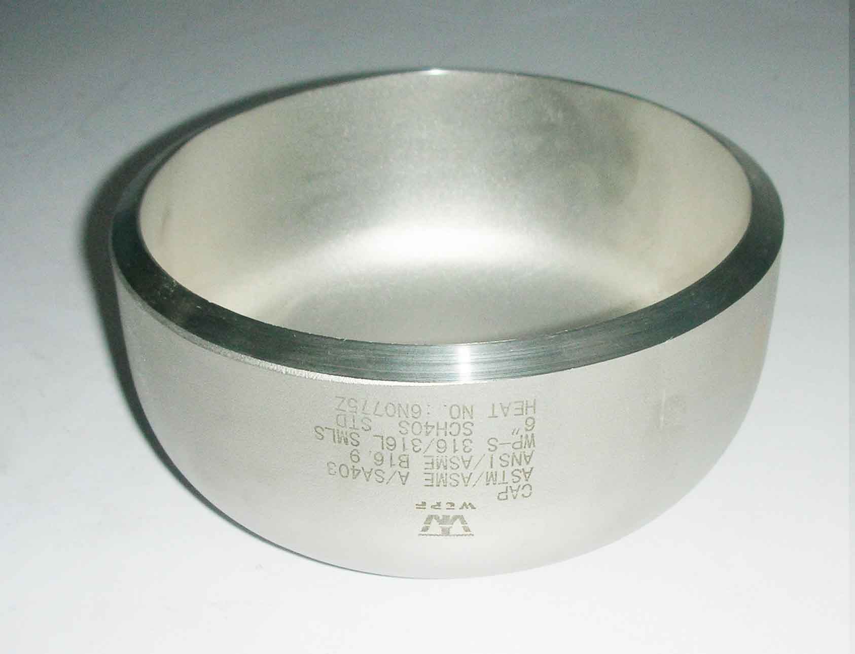 Stainless steel cap   26_9_2_3   DIN2617  SS316